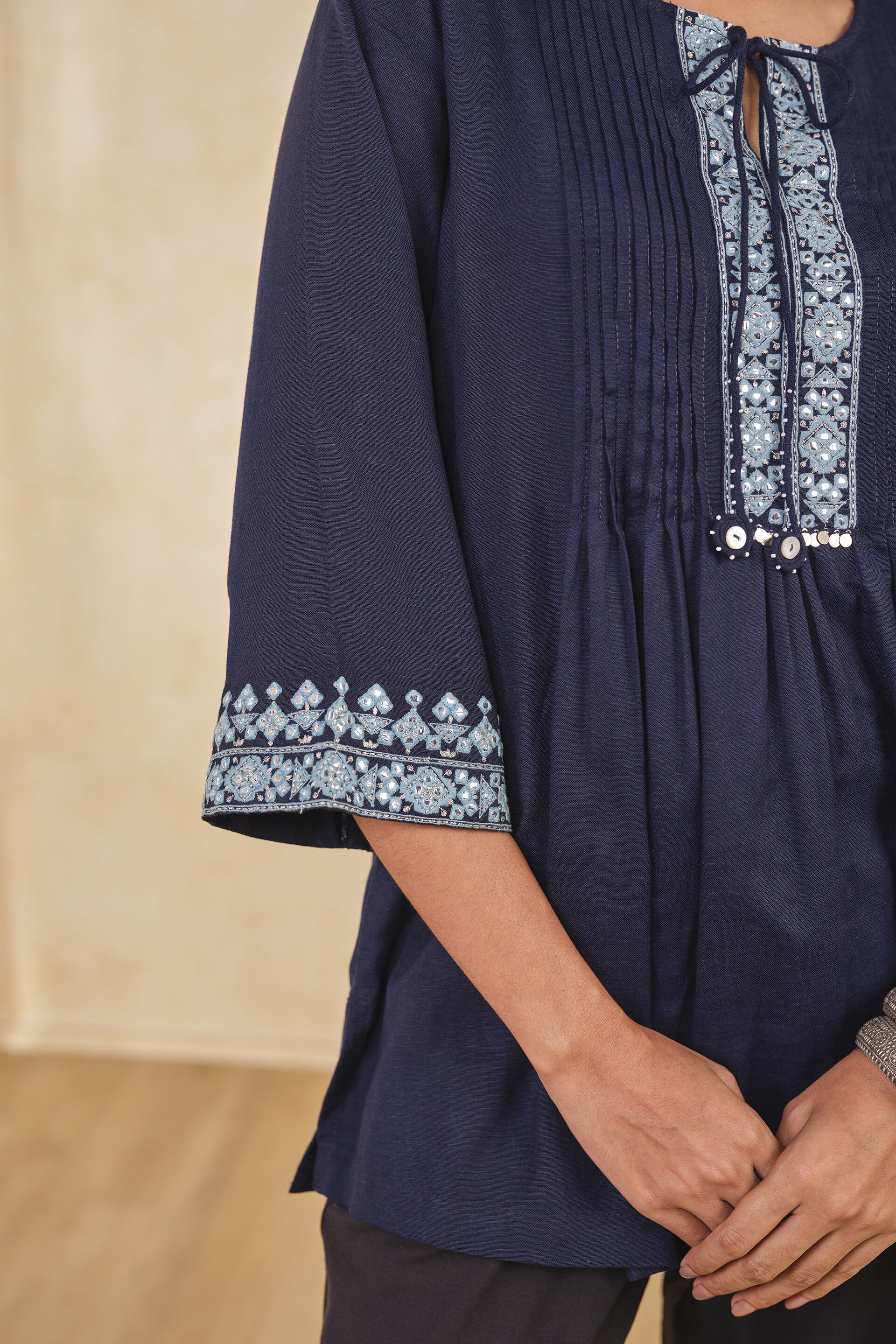 Shahi Neela Top, Blue, image 6